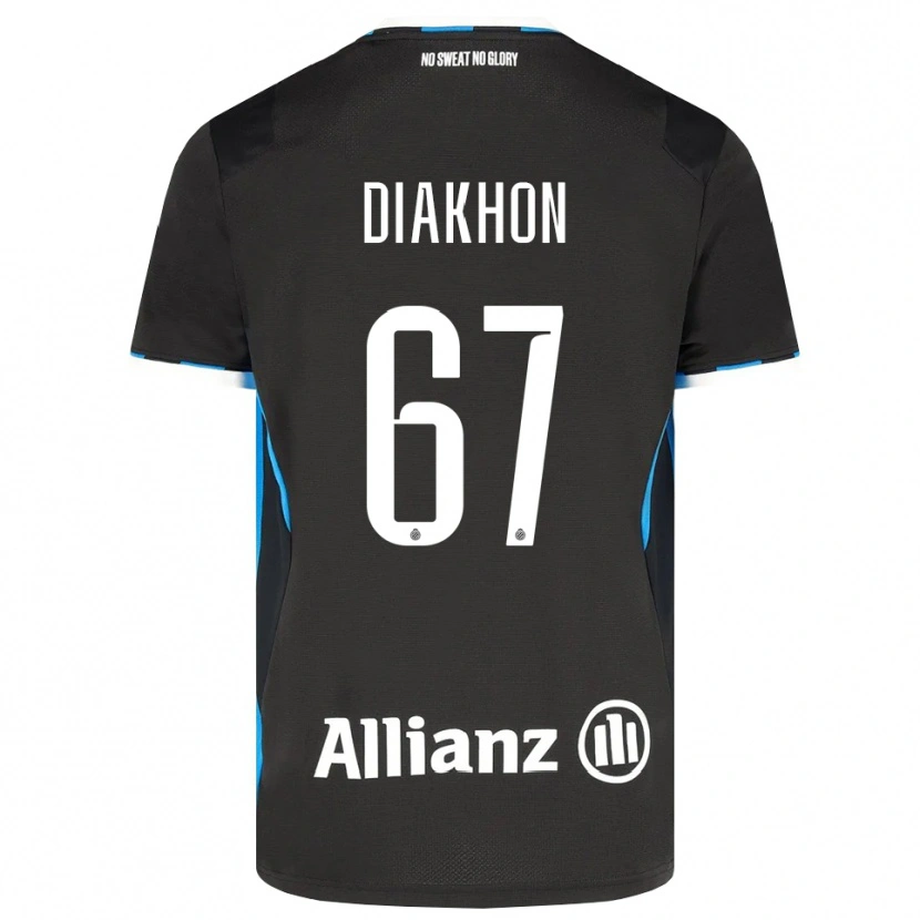 DanxenメンズMamadou Diakhon#67ブラック レッド ブルーホームシャツ2026/27ジャージーユニフォーム