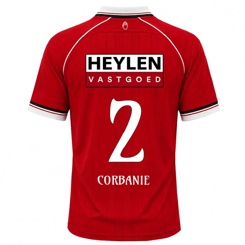 DanxenメンズKobe Corbanie#2レッド ホワイトブラックホームシャツ2026/27ジャージーユニフォーム