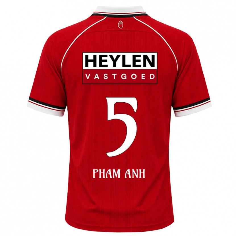 DanxenメンズKhoi Pham Anh#5レッド ホワイトブラックホームシャツ2026/27ジャージーユニフォーム