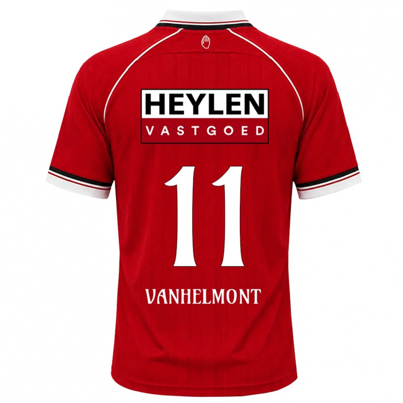 DanxenメンズLennox Vanhelmont#11レッド ホワイトブラックホームシャツ2026/27ジャージーユニフォーム