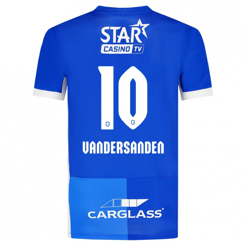 DanxenメンズSien Vandersanden#10ミディアムブルー ロイヤルブルー ホワイトホームシャツ2026/27ジャージーユニフォーム