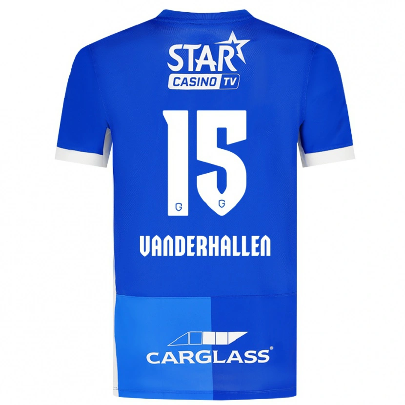 DanxenメンズYari Vanderhallen#15ミディアムブルー ロイヤルブルー ホワイトホームシャツ2026/27ジャージーユニフォーム