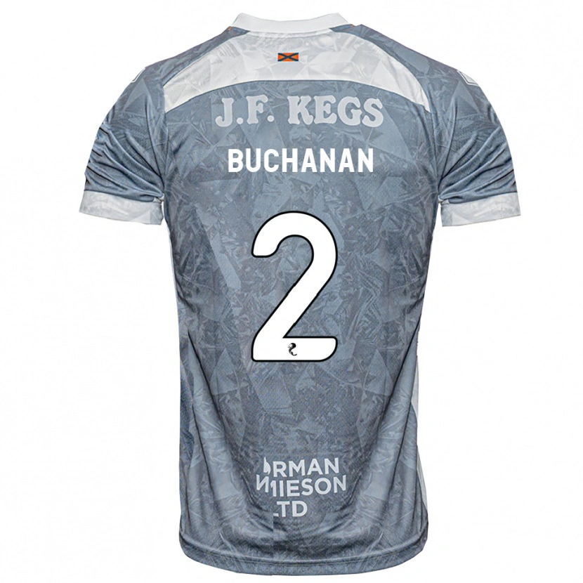 DanxenメンズMarcus Buchanan#2ライトスレートグレーアウェイシャツ2026/27ジャージーユニフォーム