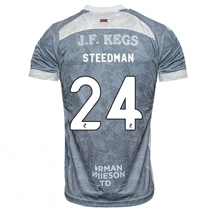 DanxenメンズLaura Steedman#24ライトスレートグレーアウェイシャツ2026/27ジャージーユニフォーム