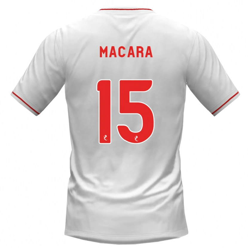 DanxenメンズElise Macara#15白赤アウェイシャツ2026/27ジャージーユニフォーム