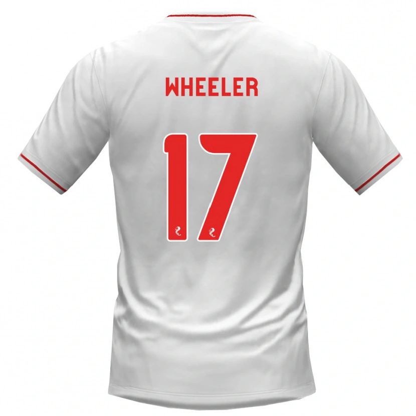 DanxenメンズJessica Wheeler#17白赤アウェイシャツ2026/27ジャージーユニフォーム