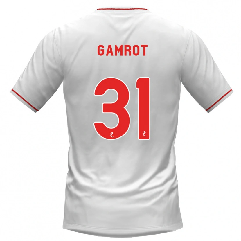 DanxenメンズSchenai Gamrot#31白赤アウェイシャツ2026/27ジャージーユニフォーム