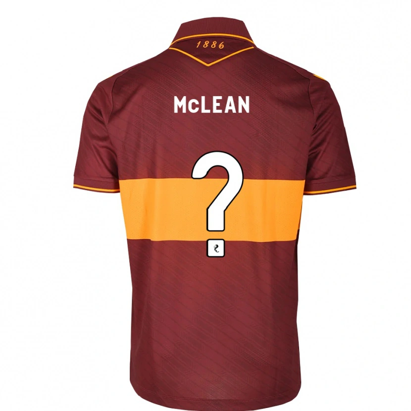 DanxenメンズHarry Mclean#0オレンジ マルーンアウェイシャツ2026/27ジャージーユニフォーム