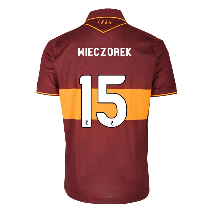 DanxenメンズOlivier Wieczorek#15オレンジ マルーンアウェイシャツ2026/27ジャージーユニフォーム