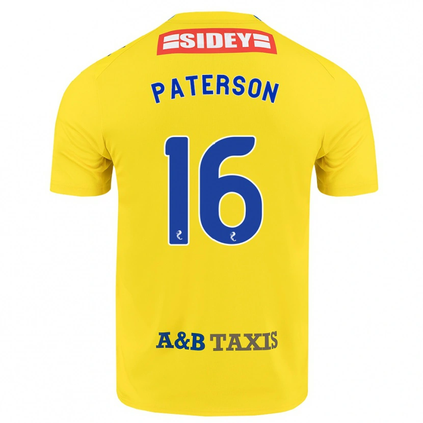 DanxenメンズMegan Paterson#16黄 青 黒アウェイシャツ2026/27ジャージーユニフォーム