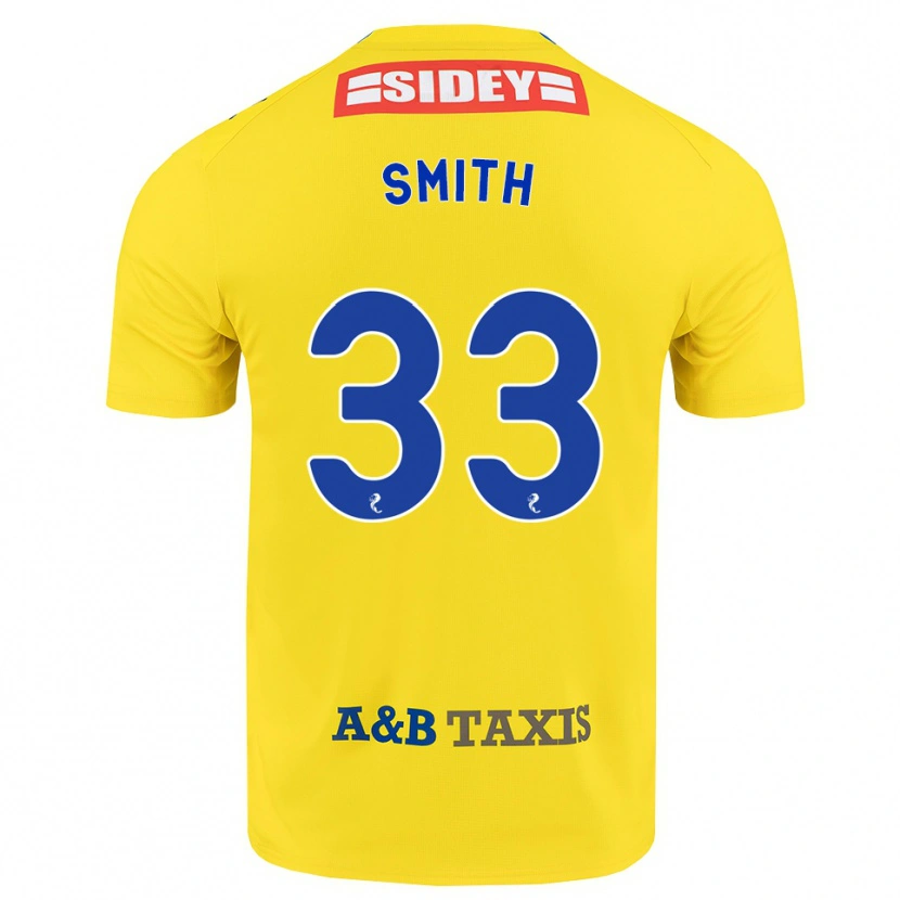 DanxenメンズLiam Smith#33黄 青 黒アウェイシャツ2026/27ジャージーユニフォーム