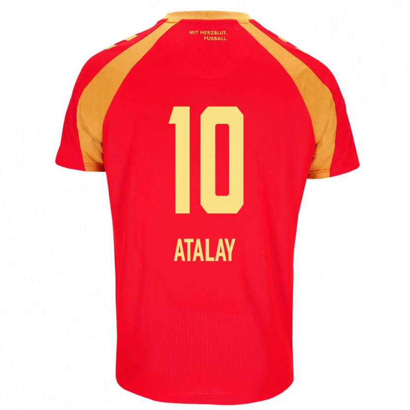 DanxenメンズIbrahim Atalay#10レッド オレンジ ブラックアウェイシャツ2026/27ジャージーユニフォーム