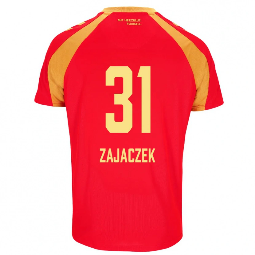 DanxenメンズArne Zajaczek#31レッド オレンジ ブラックアウェイシャツ2026/27ジャージーユニフォーム