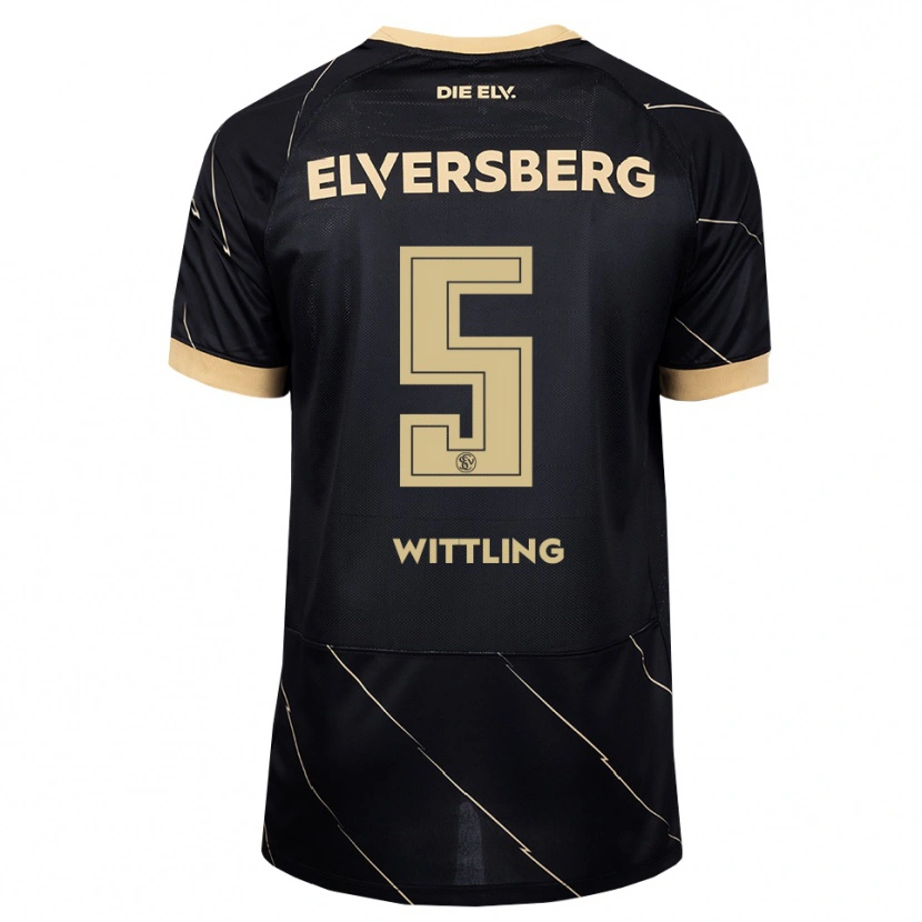 DanxenメンズEmilia Wittling#5ブラック ブラウンアウェイシャツ2026/27ジャージーユニフォーム