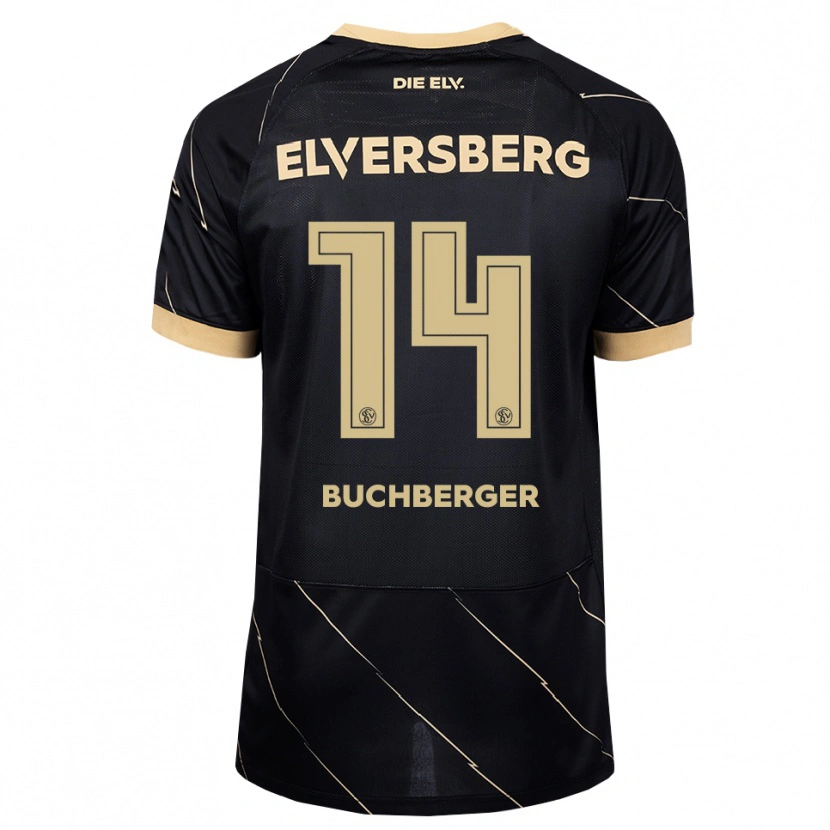 DanxenメンズJonas Buchberger#14ブラック ブラウンアウェイシャツ2026/27ジャージーユニフォーム