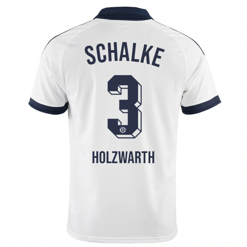DanxenメンズLuc Holzwarth#3ブラック ホワイトアウェイシャツ2026/27ジャージーユニフォーム