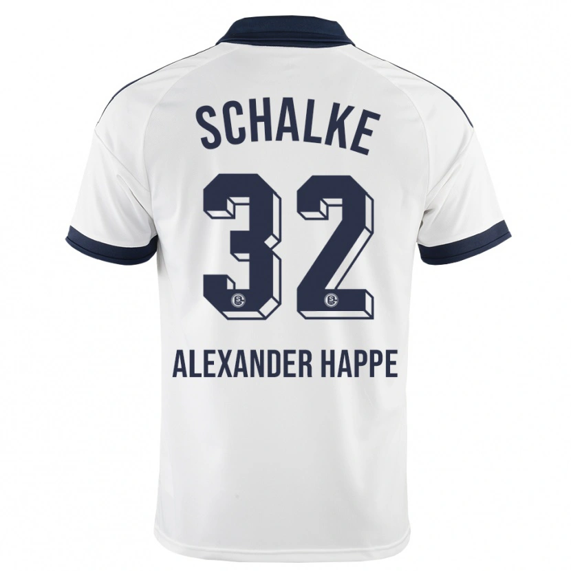 DanxenメンズLuca Alexander Happe#32ブラック ホワイトアウェイシャツ2026/27ジャージーユニフォーム