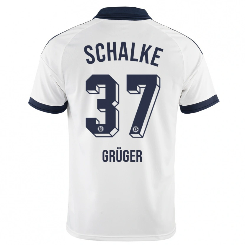 DanxenメンズMax Grüger#37ブラック ホワイトアウェイシャツ2026/27ジャージーユニフォーム
