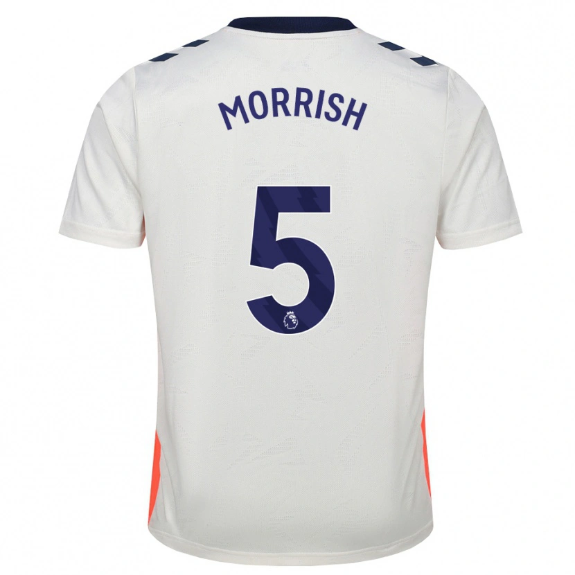 DanxenメンズRhys Morrish#5ホワイト オレンジ ロイヤルブルーアウェイシャツ2026/27ジャージーユニフォーム