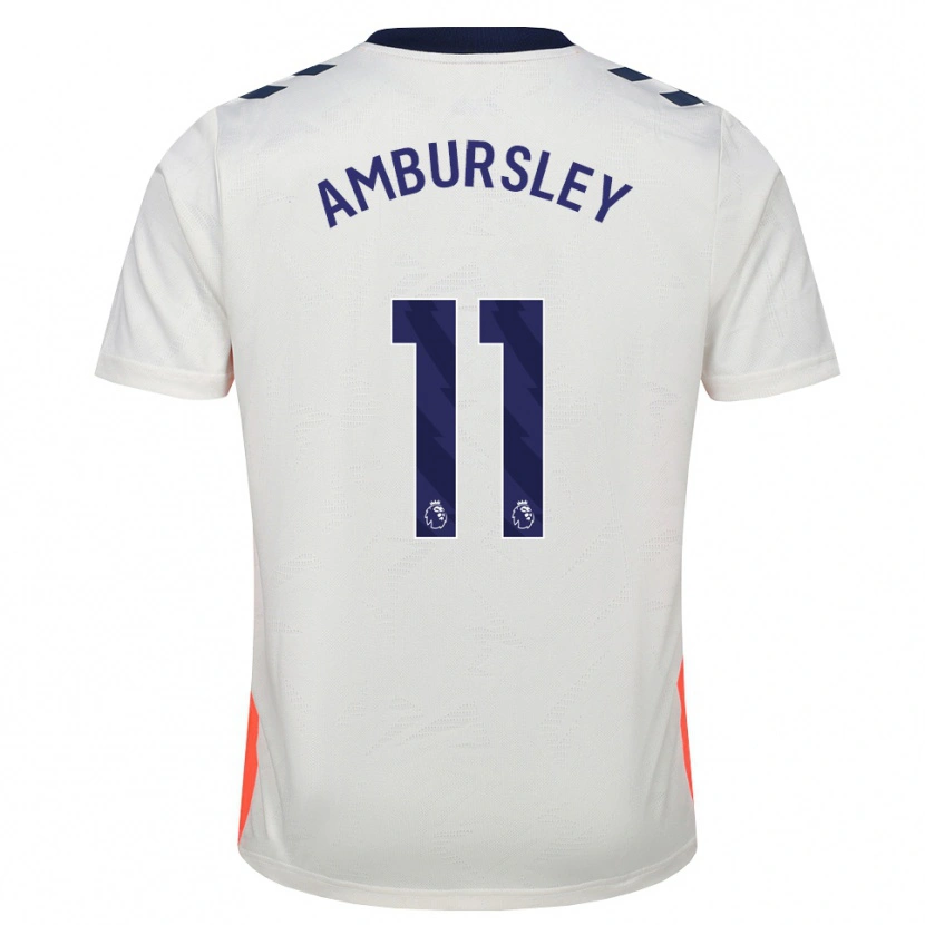 DanxenメンズConrad Ambursley#11ホワイト オレンジ ロイヤルブルーアウェイシャツ2026/27ジャージーユニフォーム