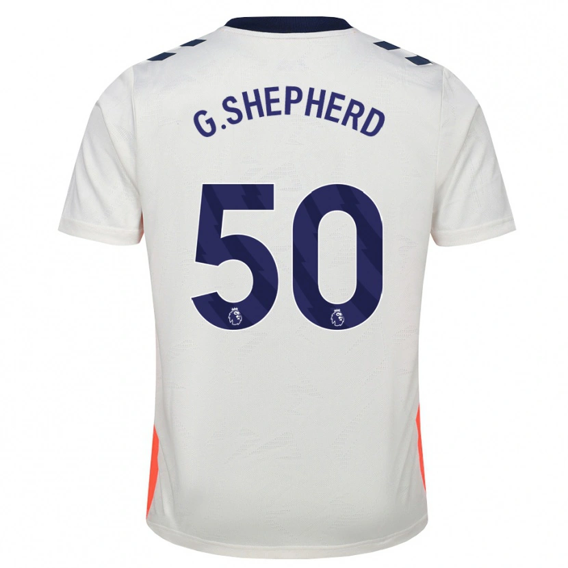 DanxenメンズGeorge Shepherd#50ホワイト オレンジ ロイヤルブルーアウェイシャツ2026/27ジャージーユニフォーム