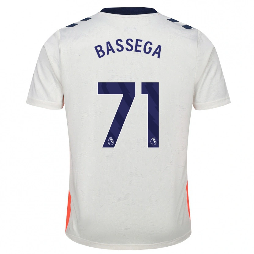 DanxenメンズNsemi Bassega#71ホワイト オレンジ ロイヤルブルーアウェイシャツ2026/27ジャージーユニフォーム