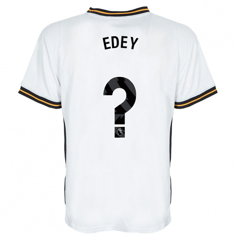 DanxenメンズAlex Edey#0ホワイト オレンジ ブラックアウェイシャツ2026/27ジャージーユニフォーム