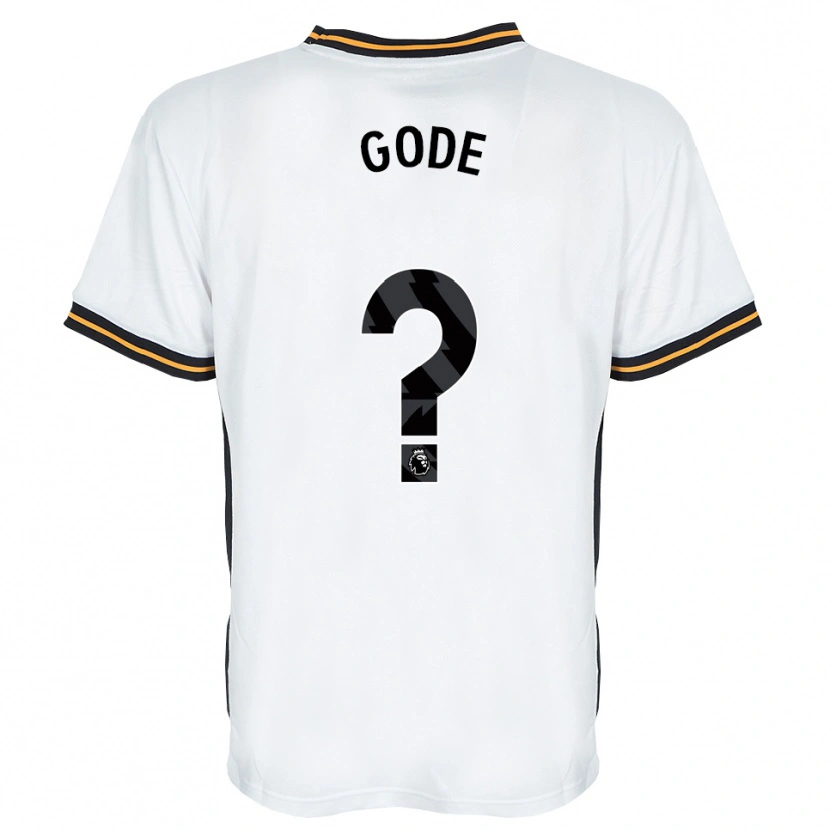 DanxenメンズTed Gode#0ホワイト オレンジ ブラックアウェイシャツ2026/27ジャージーユニフォーム