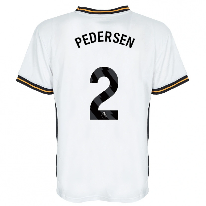 DanxenメンズEden Pedersen#2ホワイト オレンジ ブラックアウェイシャツ2026/27ジャージーユニフォーム