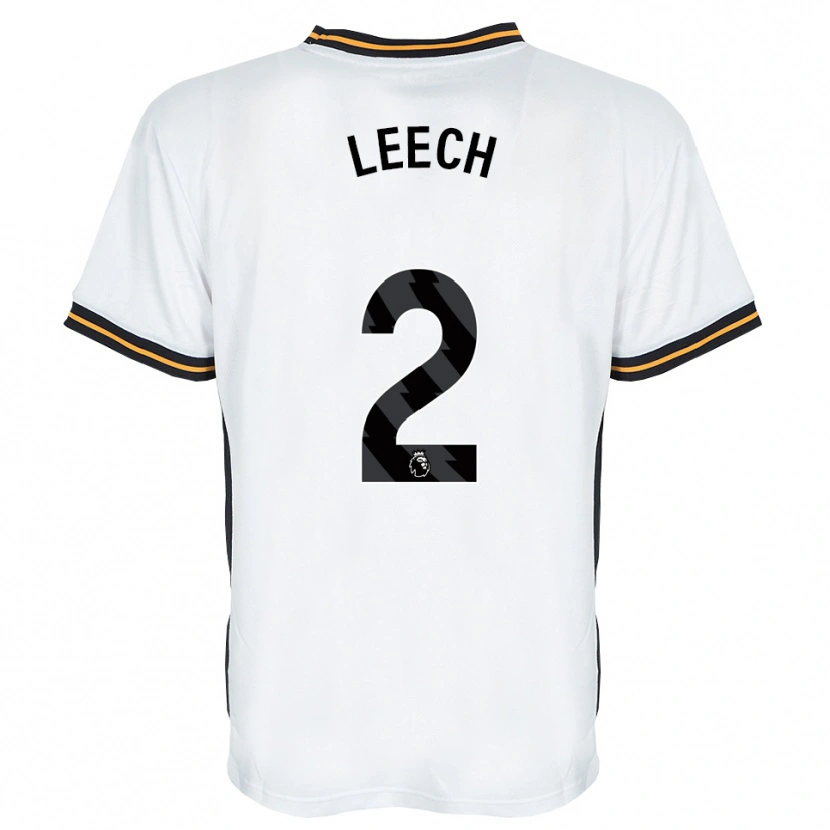 DanxenメンズRory Leech#2ホワイト オレンジ ブラックアウェイシャツ2026/27ジャージーユニフォーム