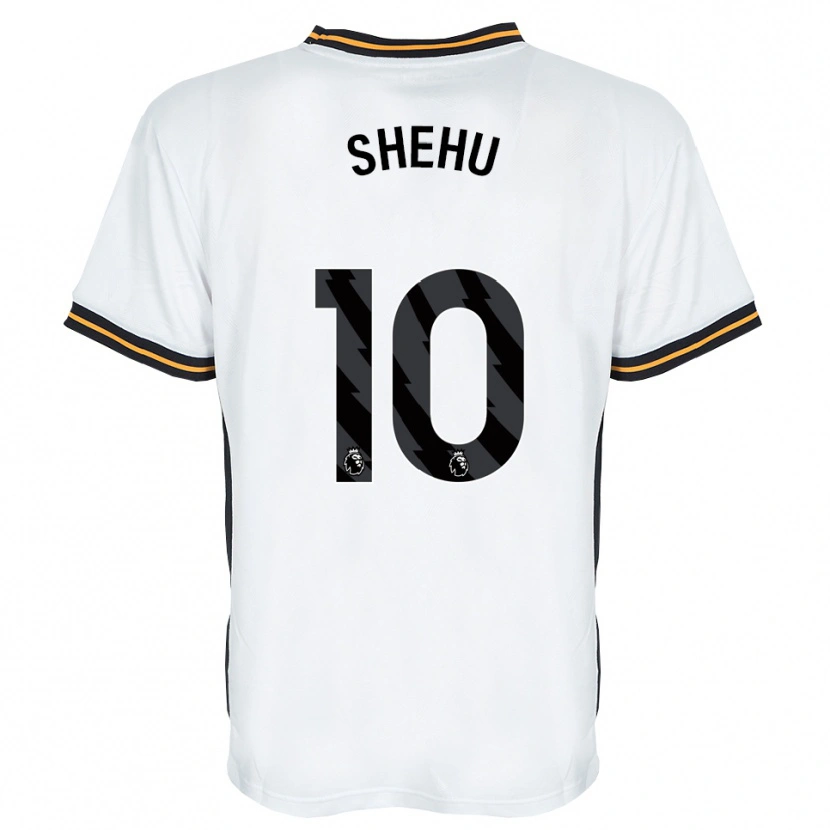 DanxenメンズAidon Shehu#10ホワイト オレンジ ブラックアウェイシャツ2026/27ジャージーユニフォーム