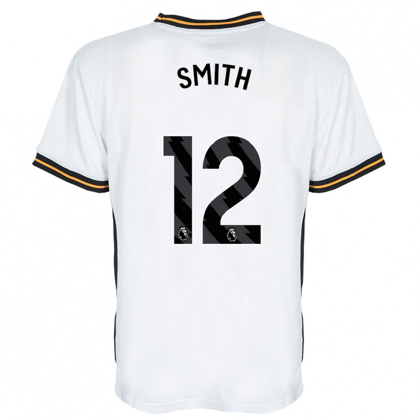 DanxenメンズEmily Smith#12ホワイト オレンジ ブラックアウェイシャツ2026/27ジャージーユニフォーム