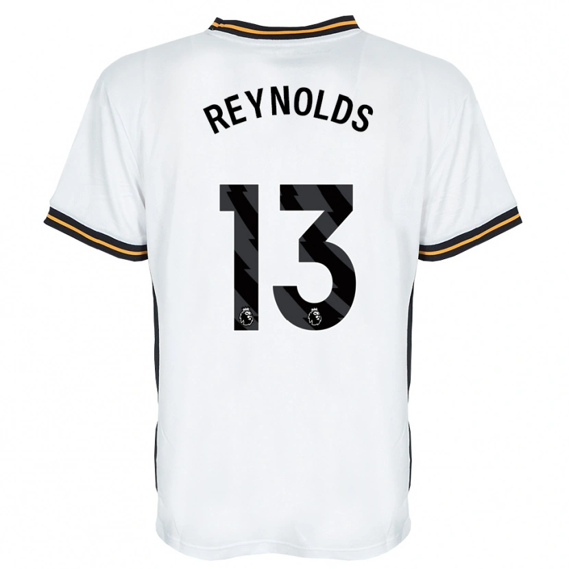 DanxenメンズKerr Reynolds#13ホワイト オレンジ ブラックアウェイシャツ2026/27ジャージーユニフォーム