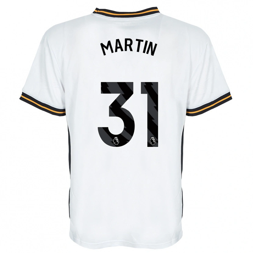 DanxenメンズFaith Martin#31ホワイト オレンジ ブラックアウェイシャツ2026/27ジャージーユニフォーム