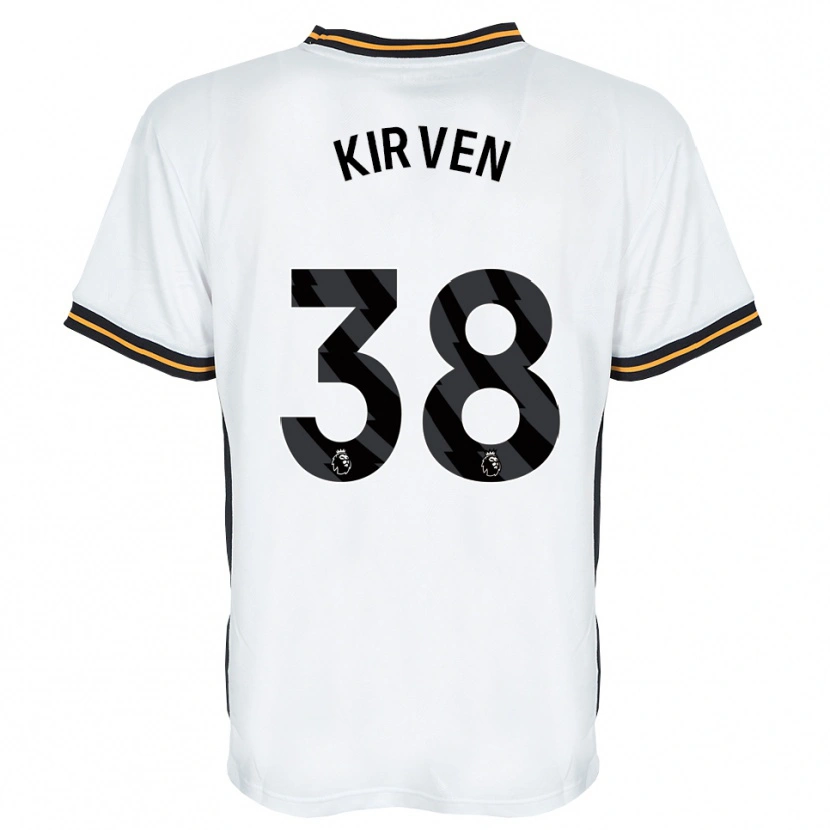 DanxenメンズTess Kirven#38ホワイト オレンジ ブラックアウェイシャツ2026/27ジャージーユニフォーム