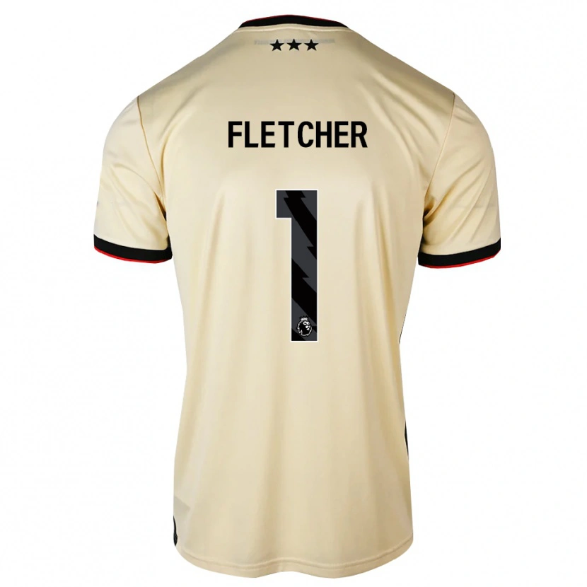 DanxenメンズWilliam Fletcher#1レモンシフォン ブラック レッドアウェイシャツ2026/27ジャージーユニフォーム