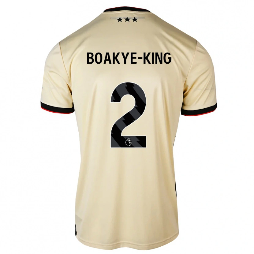 DanxenメンズIsaac Boakye-King#2レモンシフォン ブラック レッドアウェイシャツ2026/27ジャージーユニフォーム