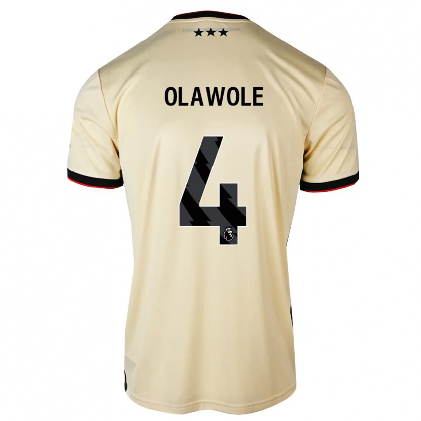 DanxenメンズKellyan Olawole#4レモンシフォン ブラック レッドアウェイシャツ2026/27ジャージーユニフォーム