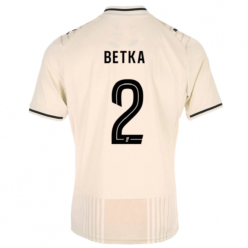 DanxenメンズNaël Betka#2オールドレース ブラック アンティークホワイトアウェイシャツ2026/27ジャージーユニフォーム