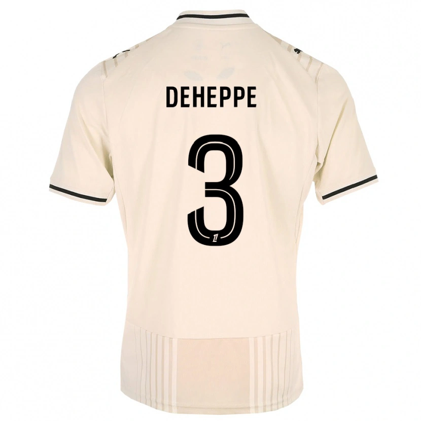 DanxenメンズNathan Deheppe#3オールドレース ブラック アンティークホワイトアウェイシャツ2026/27ジャージーユニフォーム
