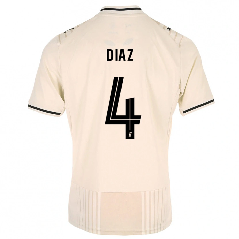 Danxenメンズジュニオール・ディアス#4オールドレース ブラック アンティークホワイトアウェイシャツ2026/27ジャージーユニフォーム