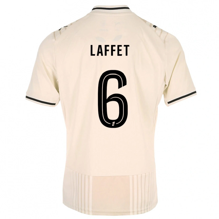 DanxenメンズYves Laffet#6オールドレース ブラック アンティークホワイトアウェイシャツ2026/27ジャージーユニフォーム