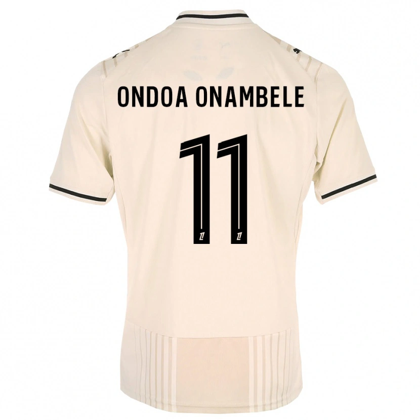 DanxenメンズFred Ondoa Onambele#11オールドレース ブラック アンティークホワイトアウェイシャツ2026/27ジャージーユニフォーム