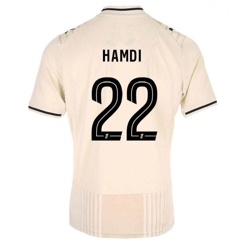 Danxenメンズマティス・ハムディ#22オールドレース ブラック アンティークホワイトアウェイシャツ2026/27ジャージーユニフォーム