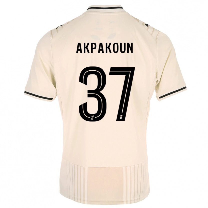 DanxenメンズTom Akpakoun#37オールドレース ブラック アンティークホワイトアウェイシャツ2026/27ジャージーユニフォーム