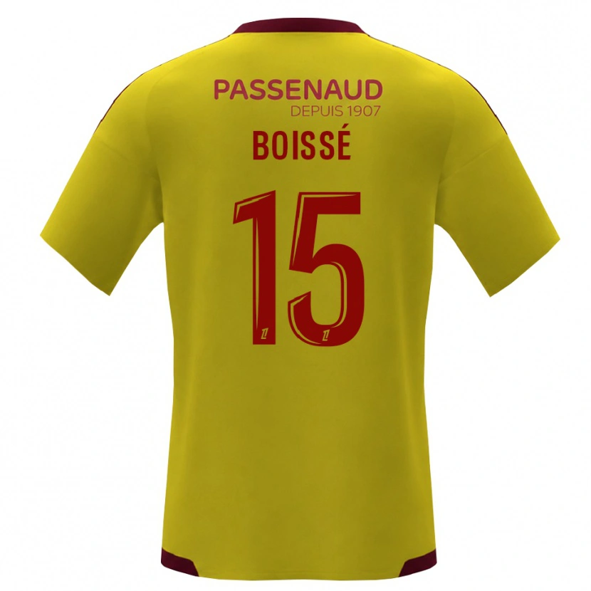 DanxenメンズNoa Boissé#15イエロー レッド グリーンアウェイシャツ2026/27ジャージーユニフォーム