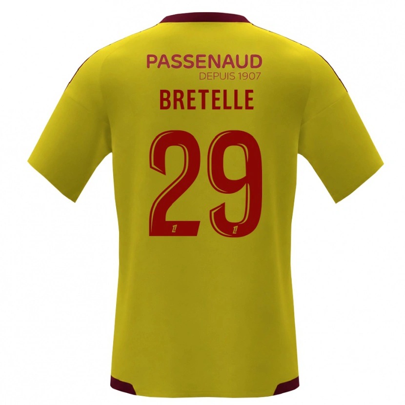 DanxenメンズLucas Bretelle#29イエロー レッド グリーンアウェイシャツ2026/27ジャージーユニフォーム