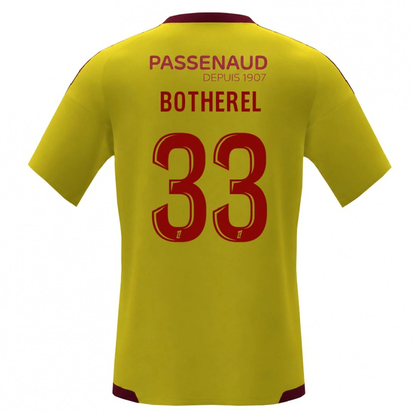 DanxenメンズLucas Botherel#33イエロー レッド グリーンアウェイシャツ2026/27ジャージーユニフォーム