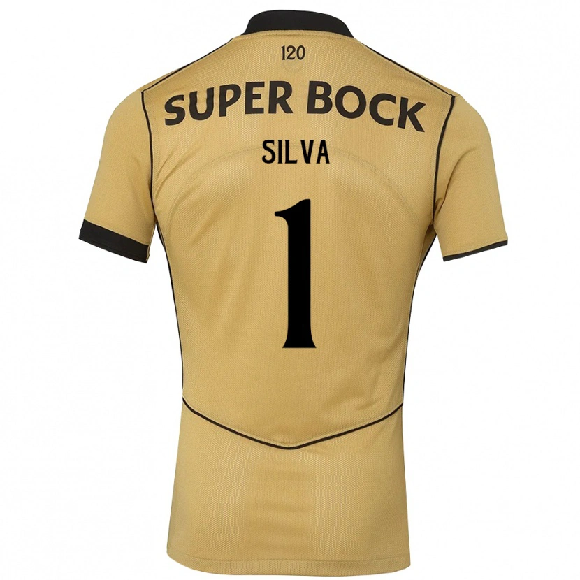 Danxenメンズルイ・シルヴァ#1ゴールデンロッド ブラックアウェイシャツ2026/27ジャージーユニフォーム