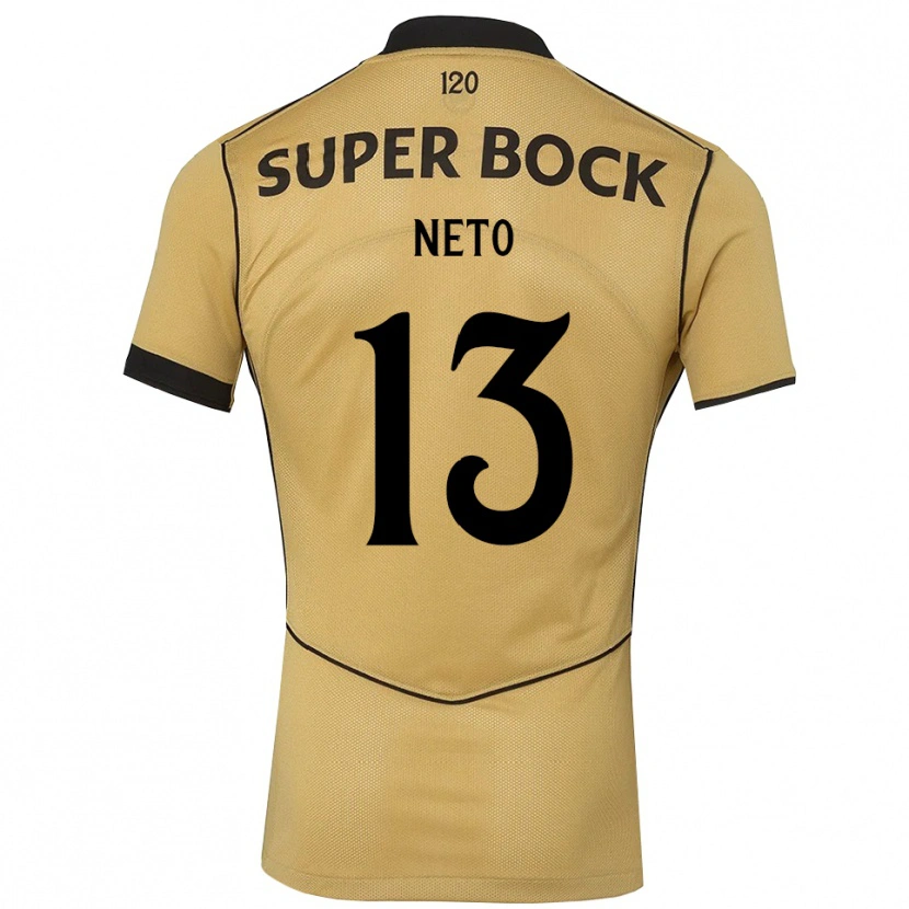 Danxenメンズルイス・ネト#13ゴールデンロッド ブラックアウェイシャツ2026/27ジャージーユニフォーム